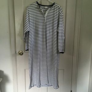 Children’s Nightie with Blue and White Stripes